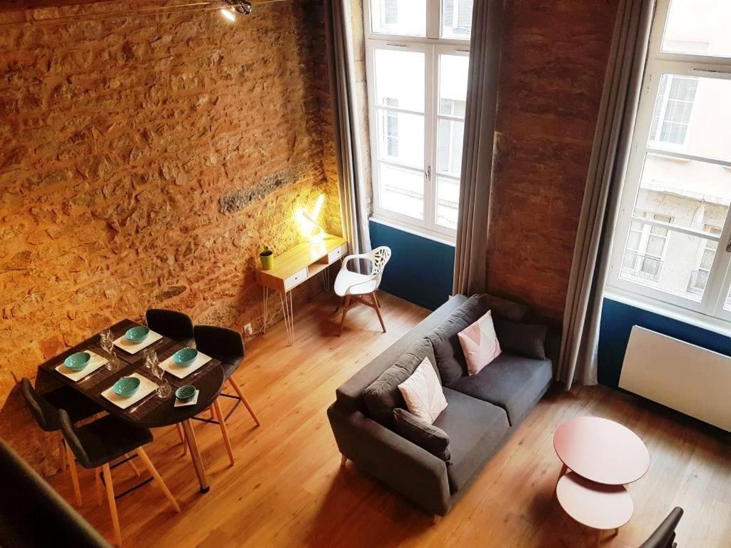 ליון Charmant Appartement Style Canut Pentes Croix Rousse מראה חיצוני תמונה