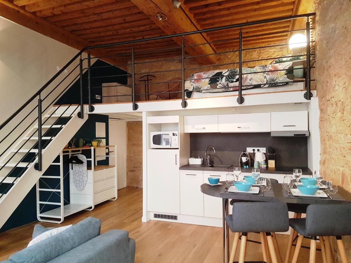 ליון Charmant Appartement Style Canut Pentes Croix Rousse מראה חיצוני תמונה